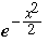 e^(-x^2/2)