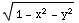 (1 - x^2 - y^2)^(1/2)