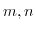 $ m,n$