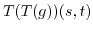 $\displaystyle T(T(g))(s,t)$