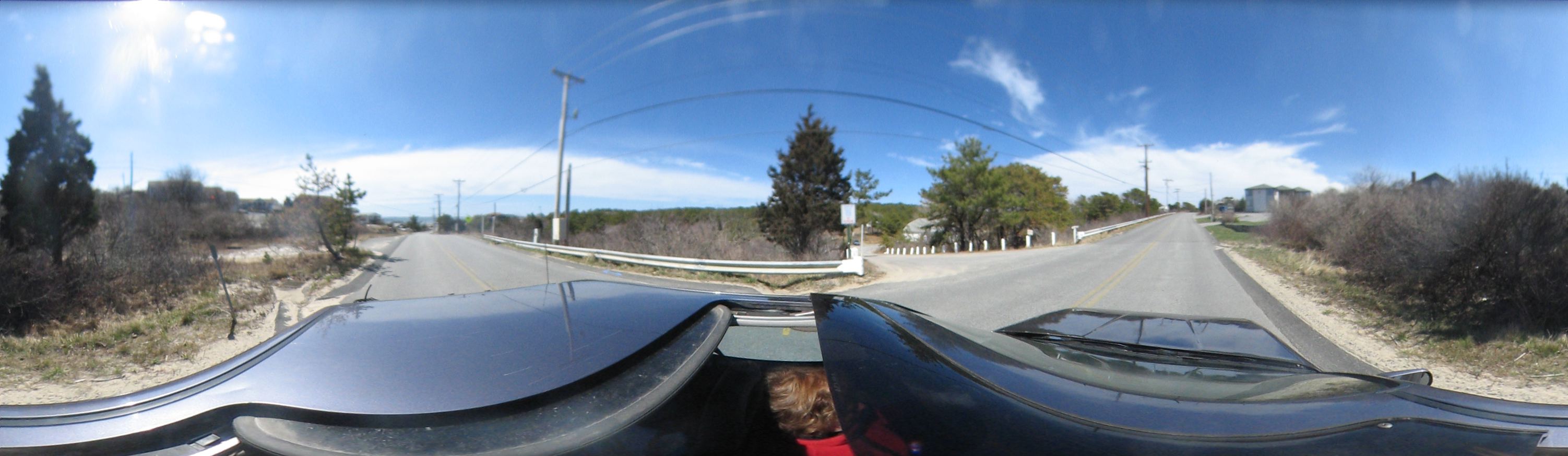 Cape Cod: Driving in near Truro
