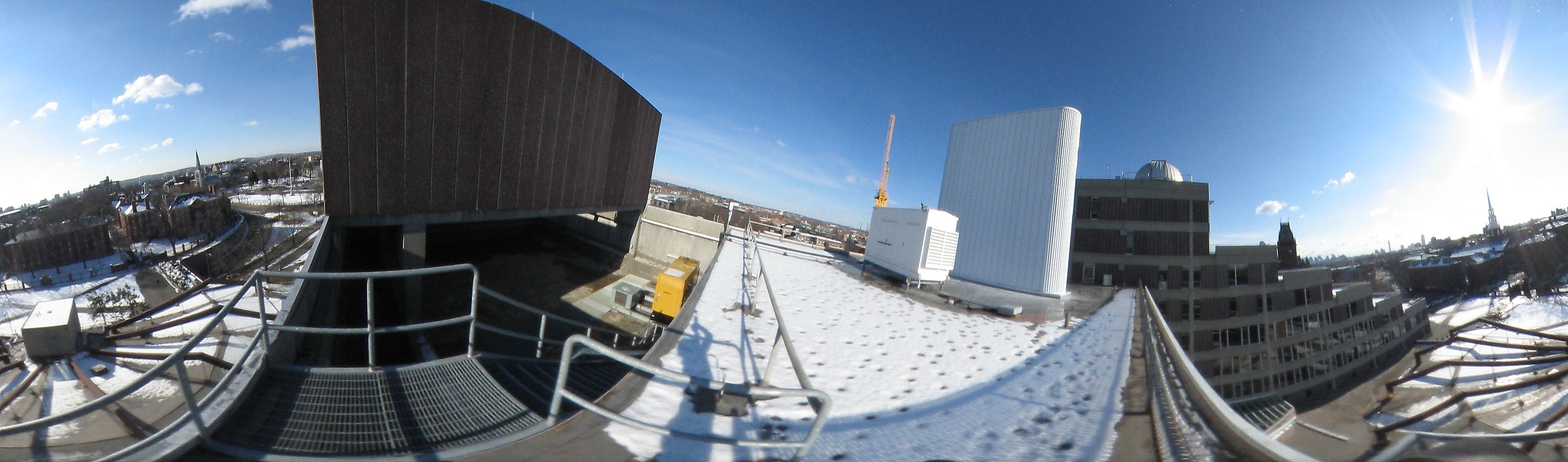 Seventh floor panorama from science center, Harvard University
