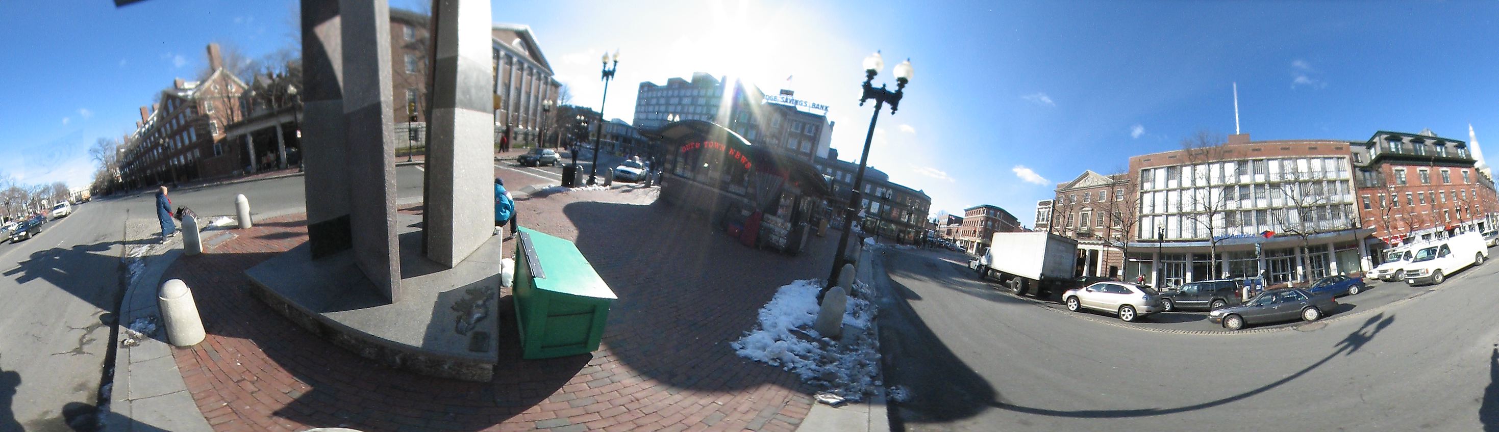 Harvard square near Harvard University