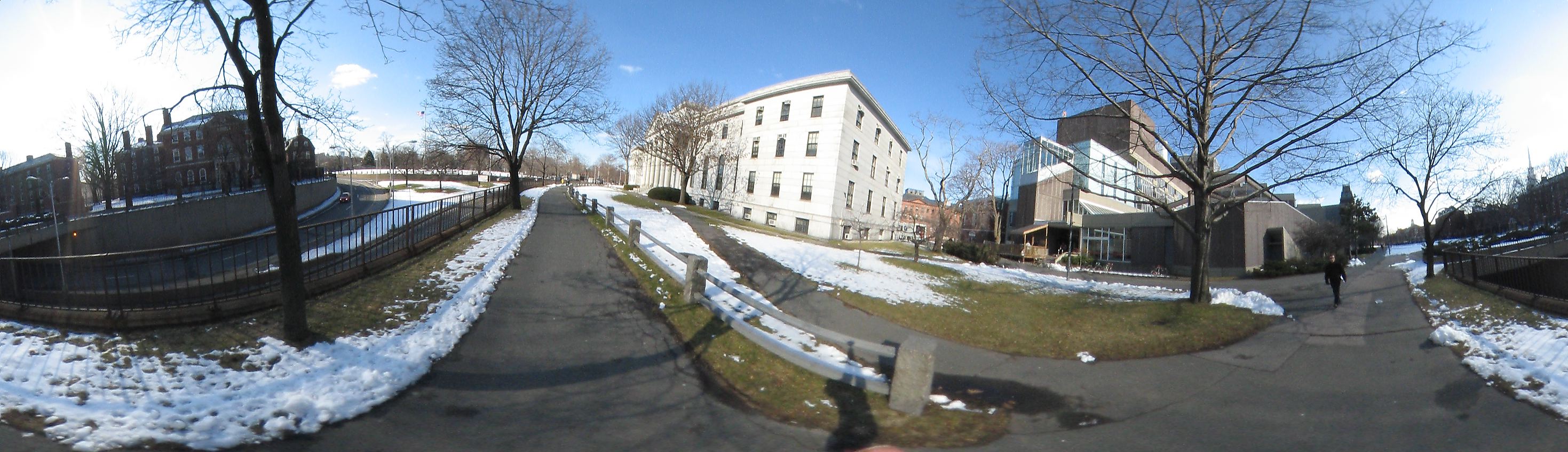Harvard square near Harvard University