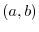 $(a,b)$