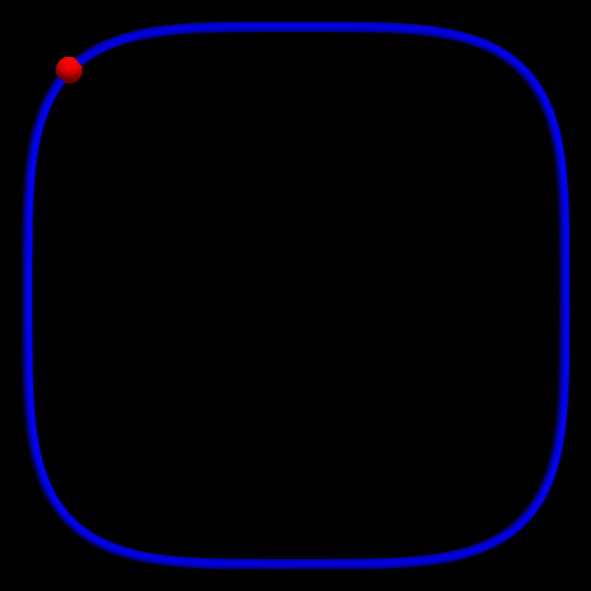 Orbits of the l^4 billiard
